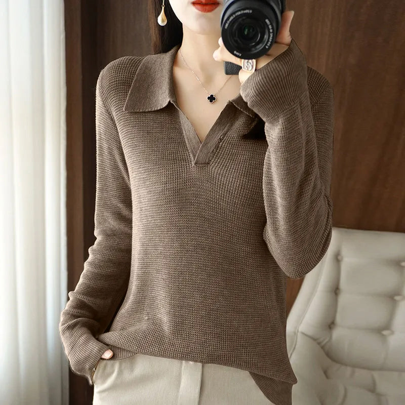 Heavenly Knit Pullover Luxury Wool Cotton