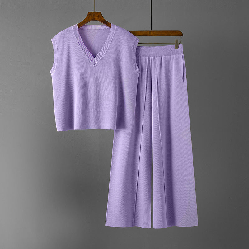 Knitted 2 Piece Set – Stylish Lounge Wear