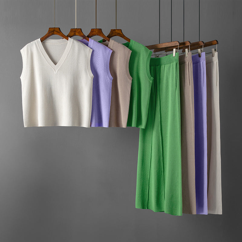 Knitted 2 Piece Set – Stylish Lounge Wear