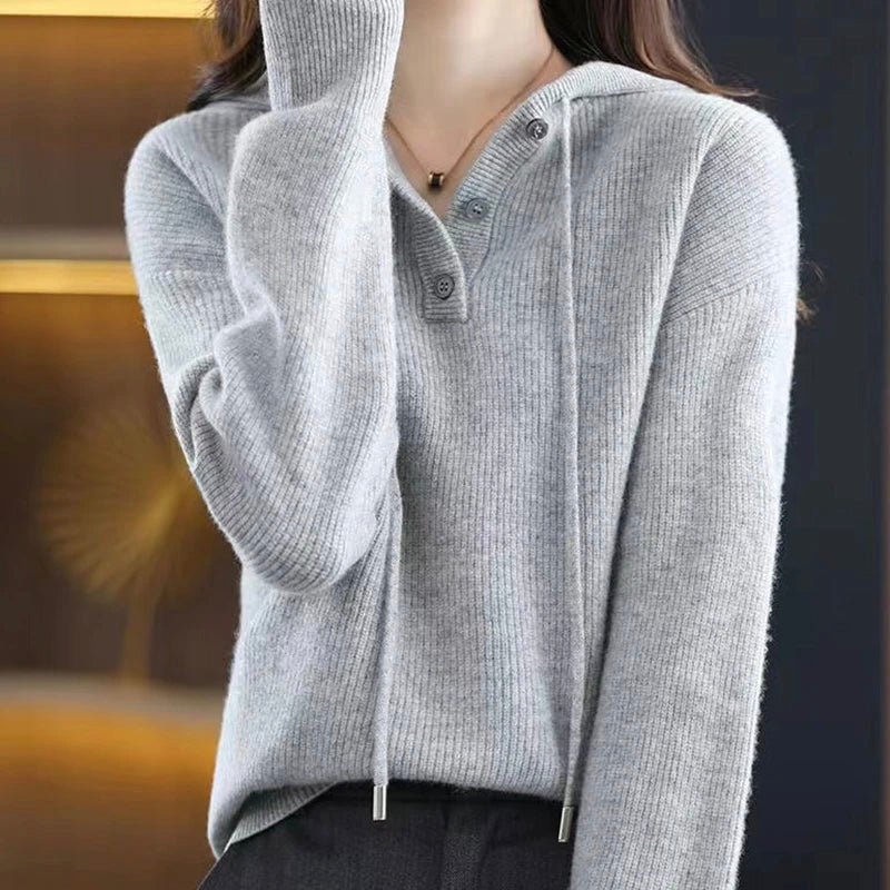Cashmere Sweater – Luxe Hooded Style
