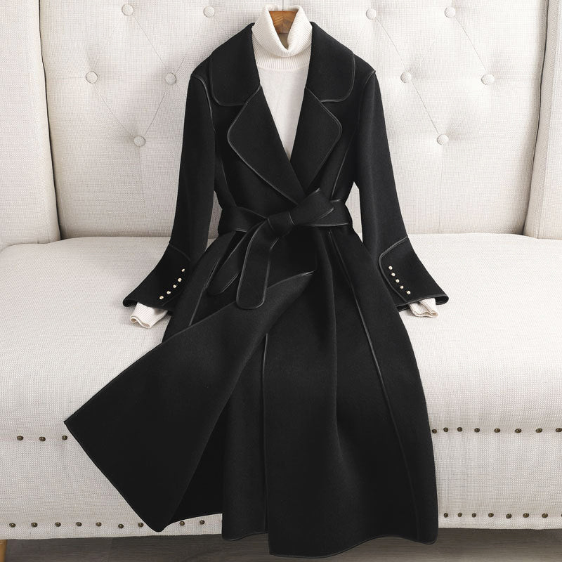 Wool Coat - Tailored Luxury Belted