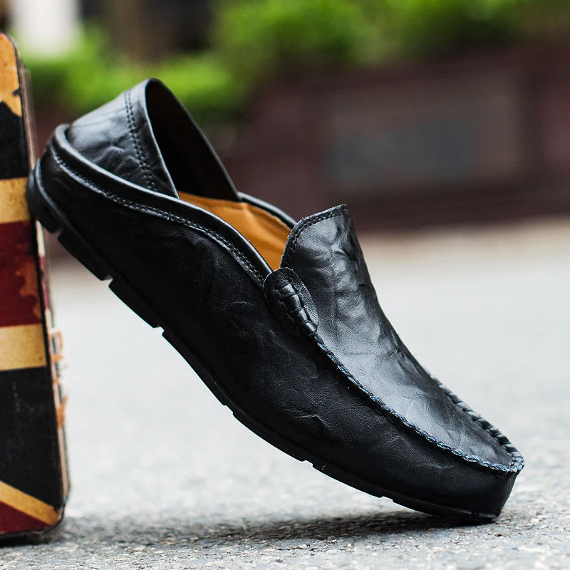 Italian Leather Loafers | Classic Comfortable Men's Slip-On Shoes | Viretti Milano