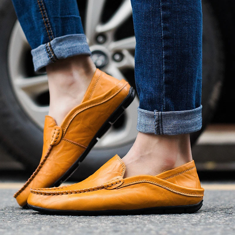 Italian Leather Loafers | Classic Comfortable Men's Slip-On Shoes | Viretti Milano