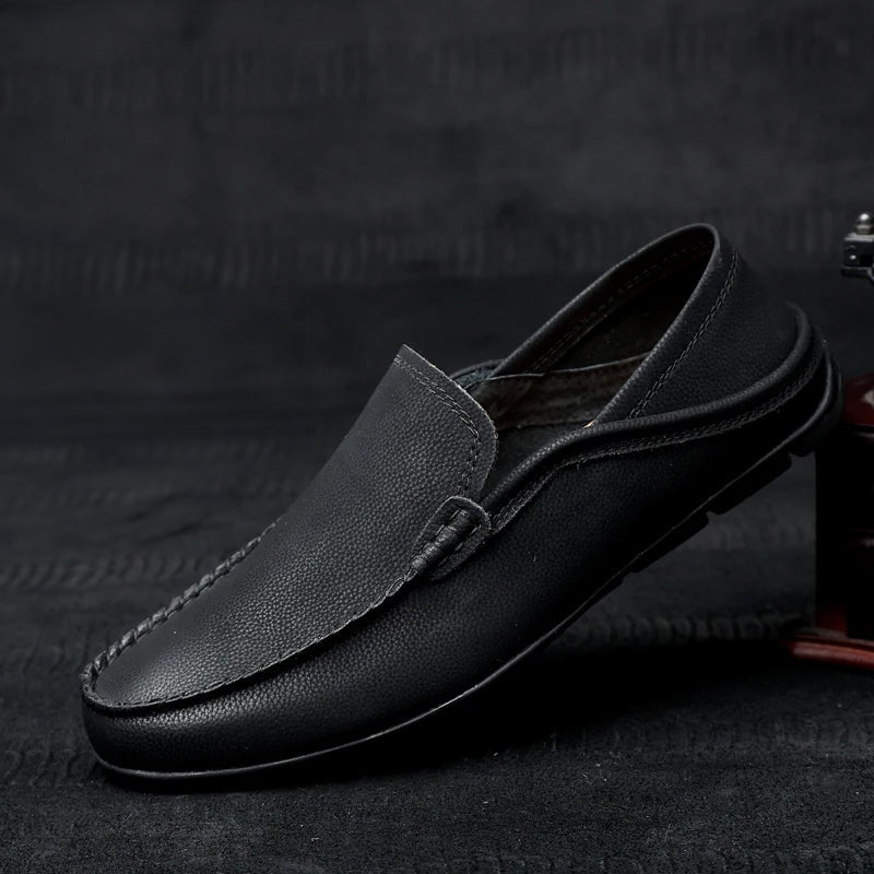 Leather Driving Loafers | Italian Genuine Leather Shoes | Viretti Milano