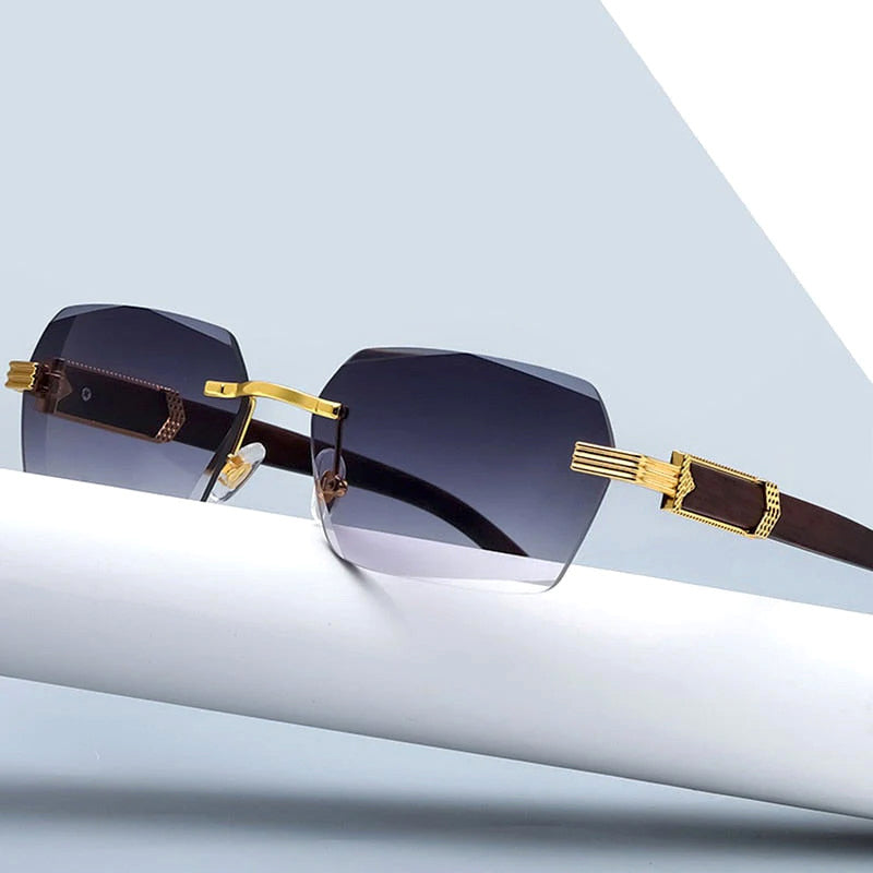 Rimless Gradient Sunglasses – Polarized Lightweight Luxury