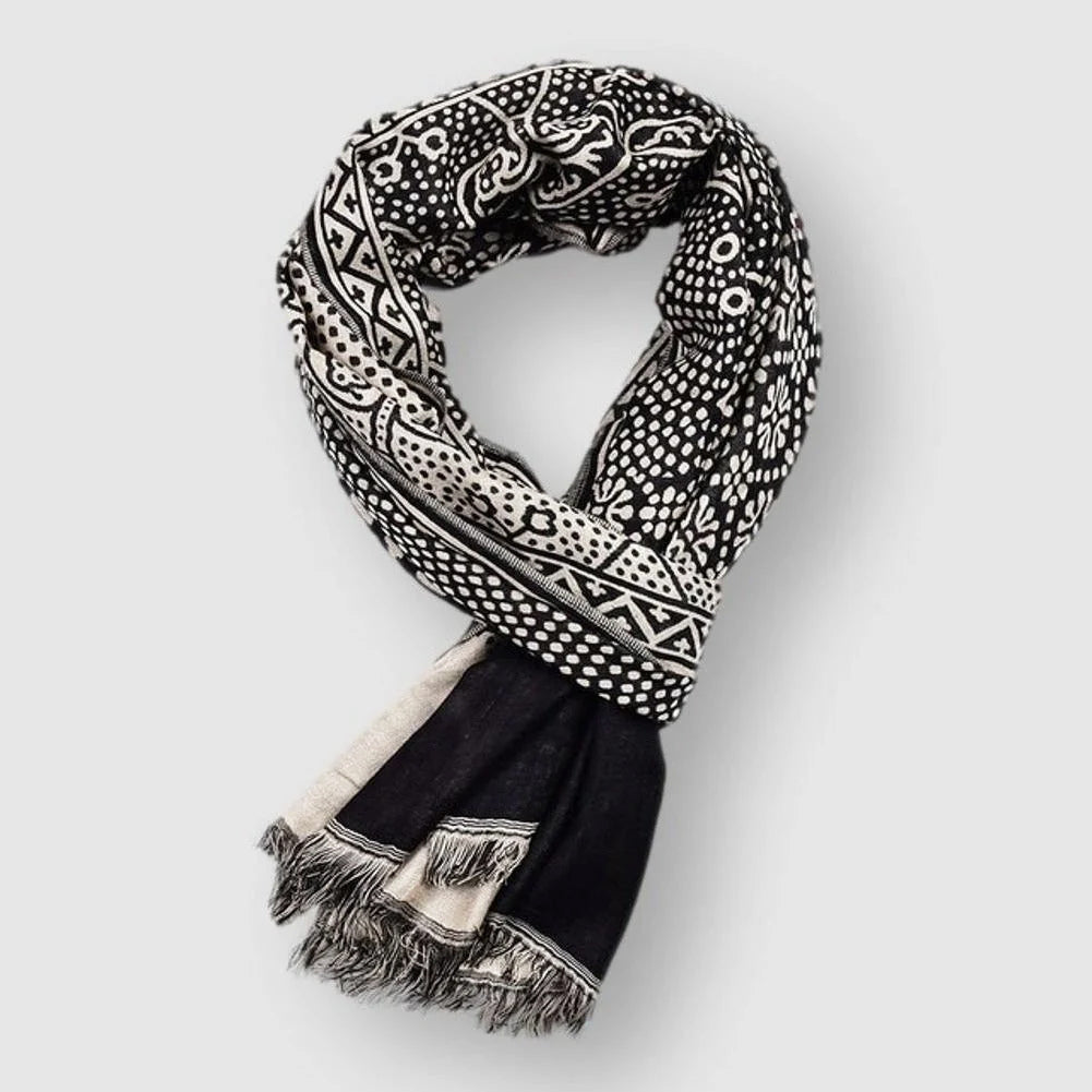 Cotton Scarf – Lightweight Patterned Wrap