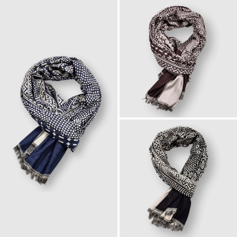 Cotton Scarf – Lightweight Patterned Wrap