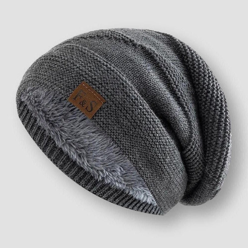 Fleece Knit Beanie – Warm Wool Blend