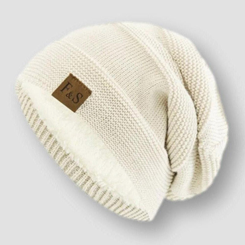 Fleece Knit Beanie – Warm Wool Blend