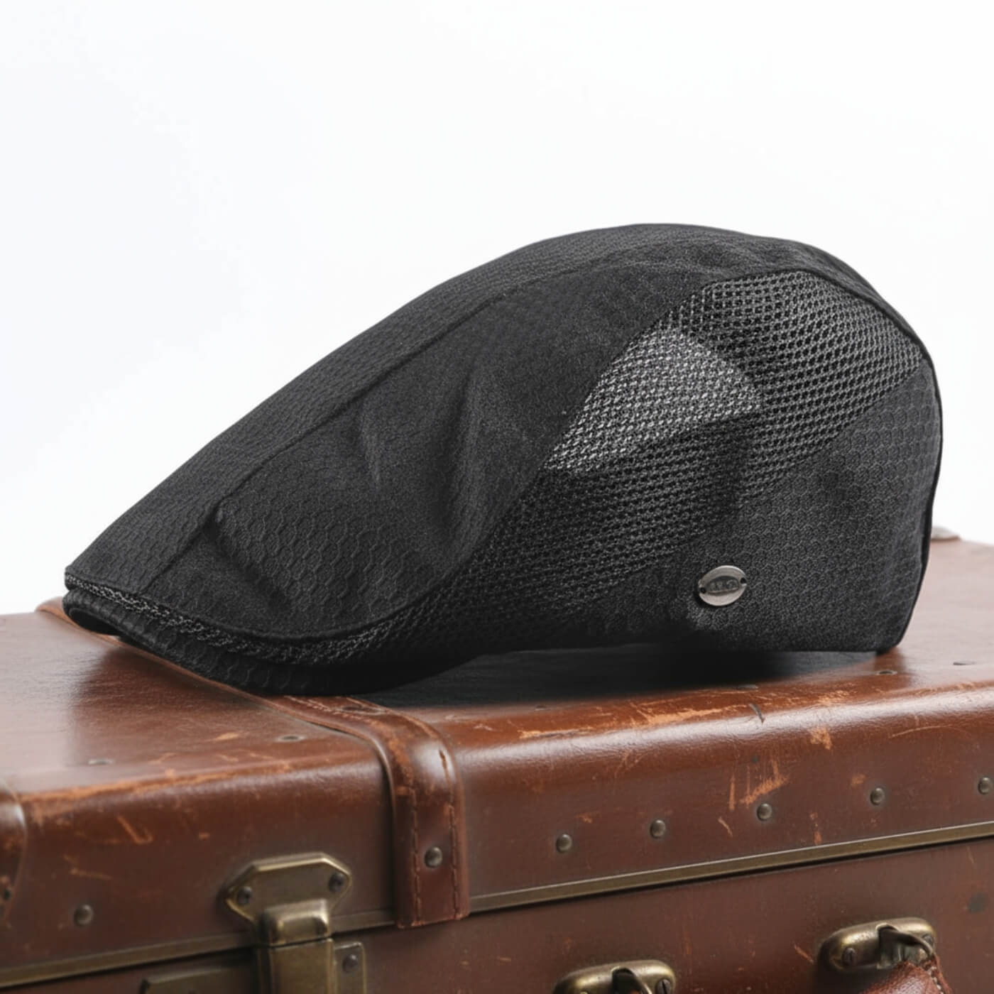 Mesh Flat Cap – Adjustable Honeycomb Design