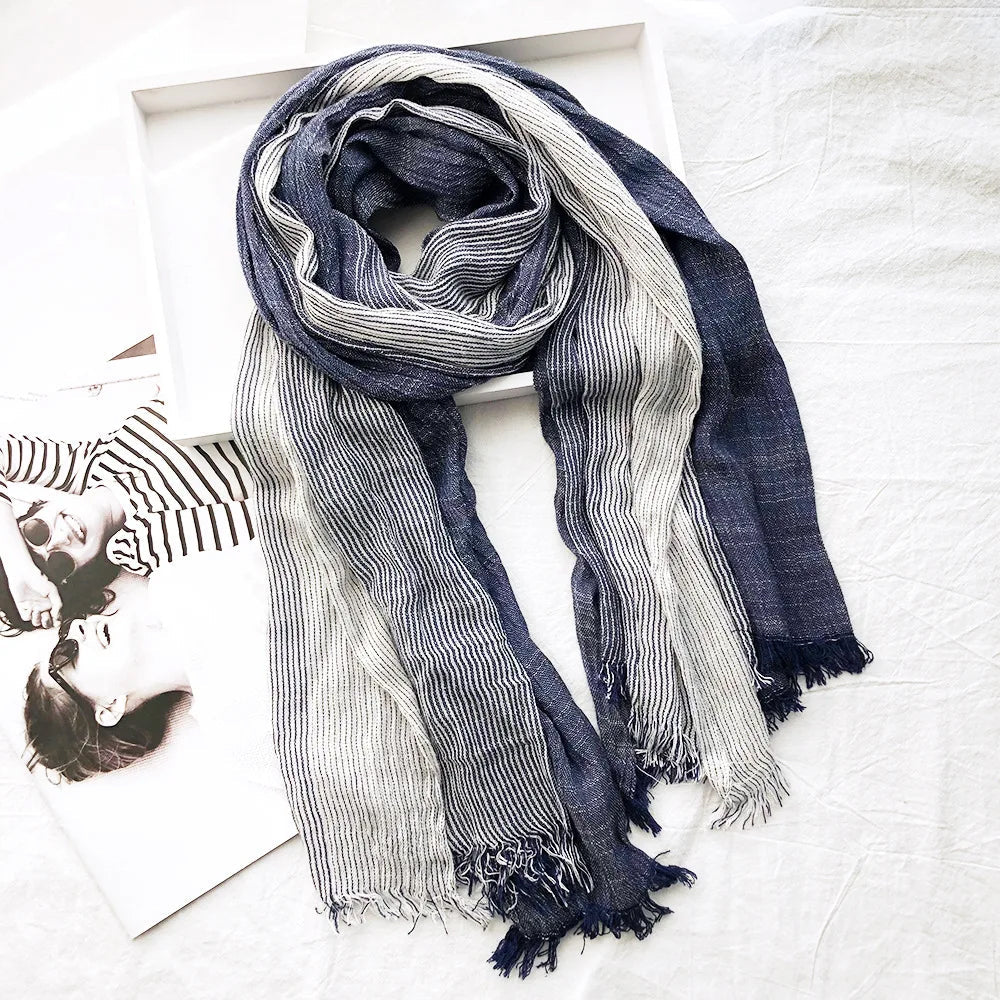 Linen Scarf | Versatile Cotton Linen Wrap