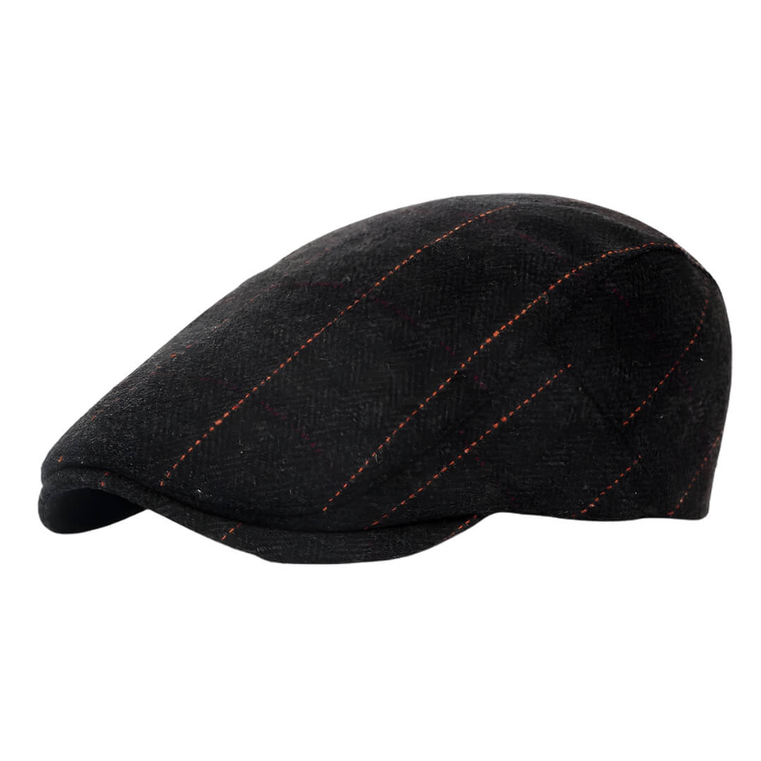 Wool Blend Flat Cap – Vintage Plaid