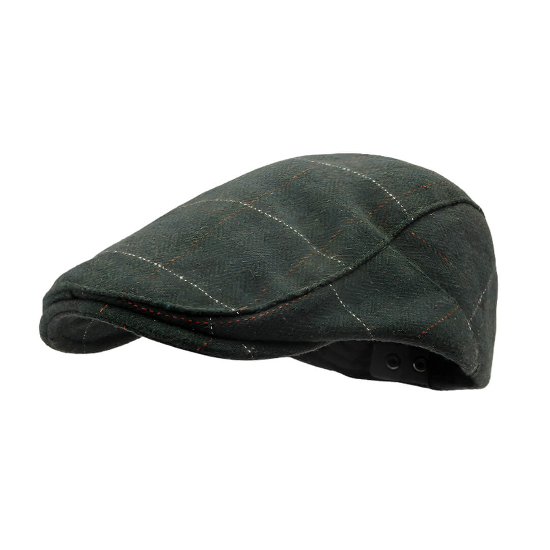 Wool Blend Flat Cap – Vintage Plaid