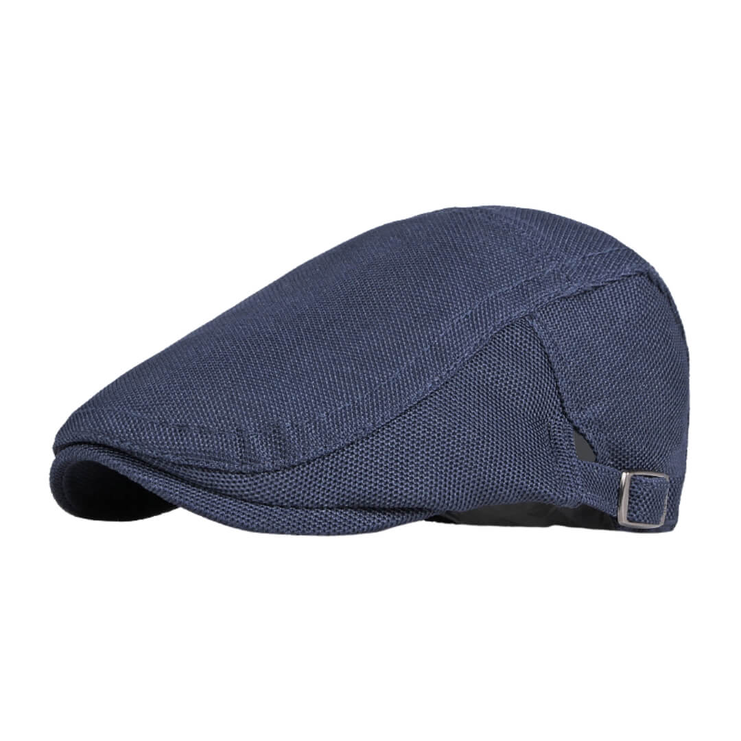 Breathable Flat Cap - Adjustable Fit