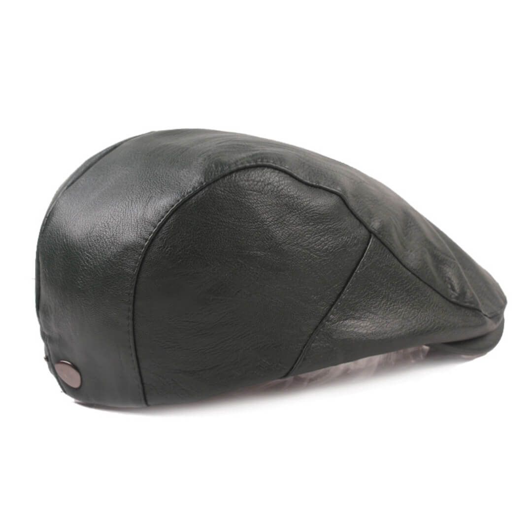 Leather Flat Cap | Classic Minimalist Style