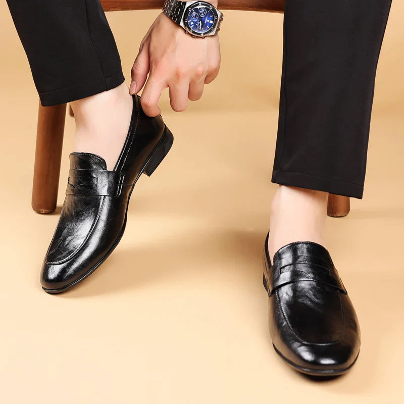 Italian Leather Loafers | Artisan Crafted Dress Shoes