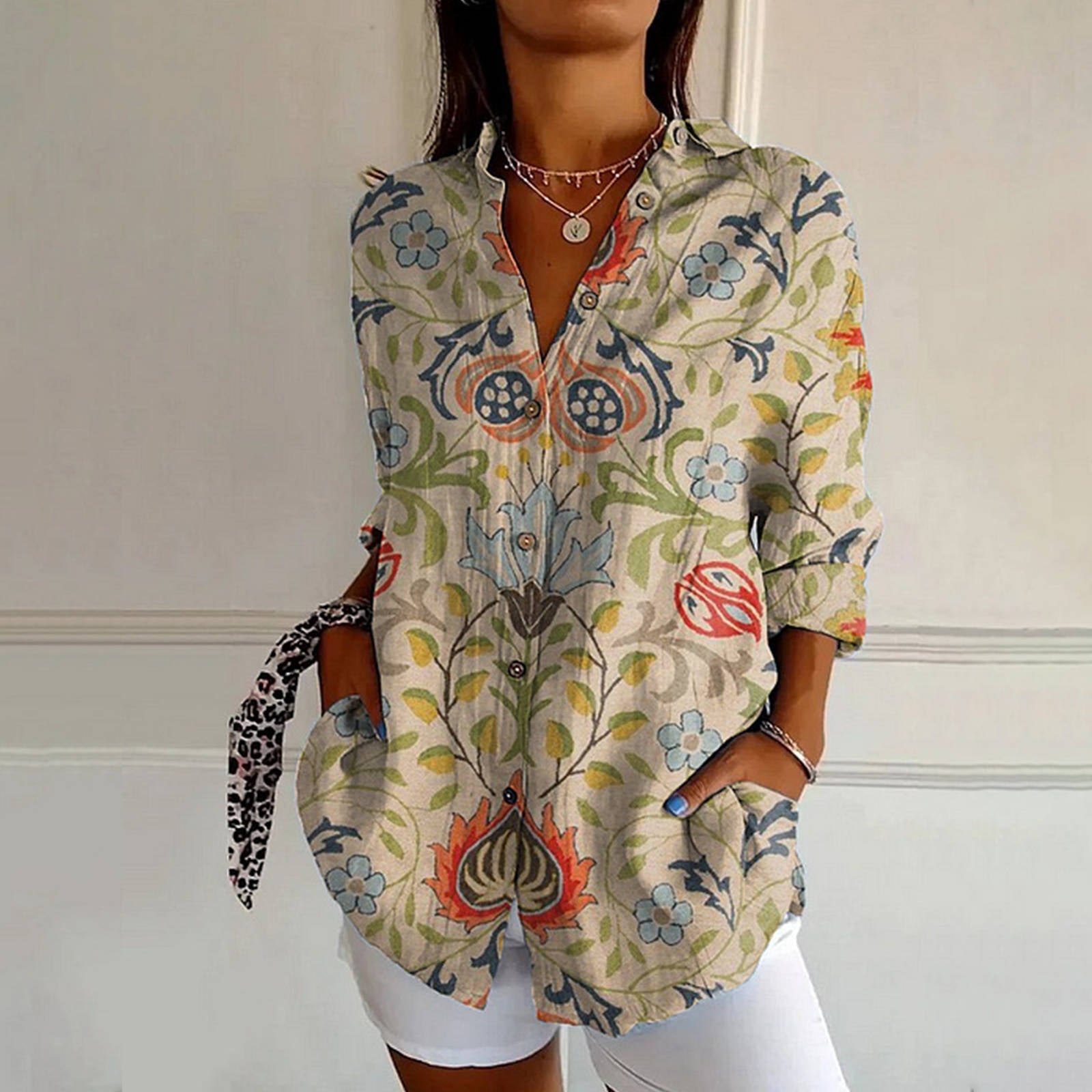 L’Arte Fiorita Shirt – Luxury Botanical Print