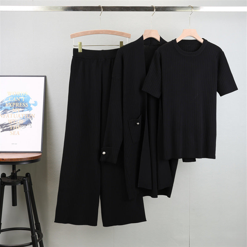 La Tranquillità Raffinato Set - Relaxed Wide-Leg Outfit