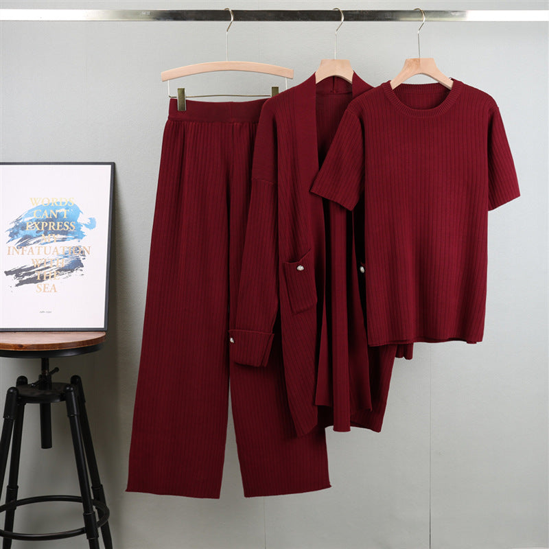 La Tranquillità Raffinato Set - Relaxed Wide-Leg Outfit