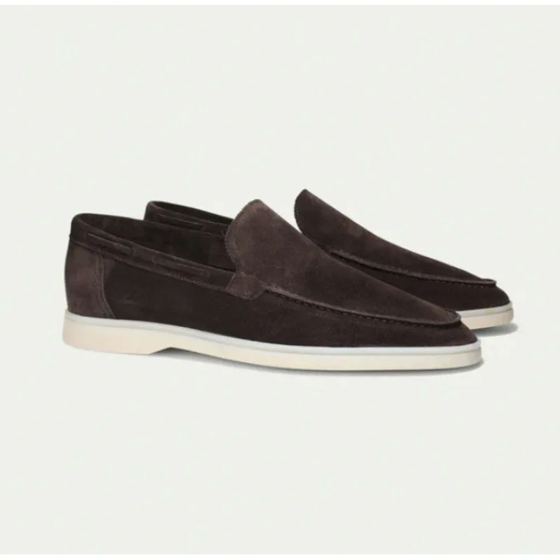 Suede Loafers - Classic Men's Slip-Ons with Soft Cushioned Insole | Viretti Milano