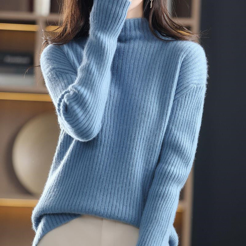 Striped Knit Sweater – Artisan Turtleneck