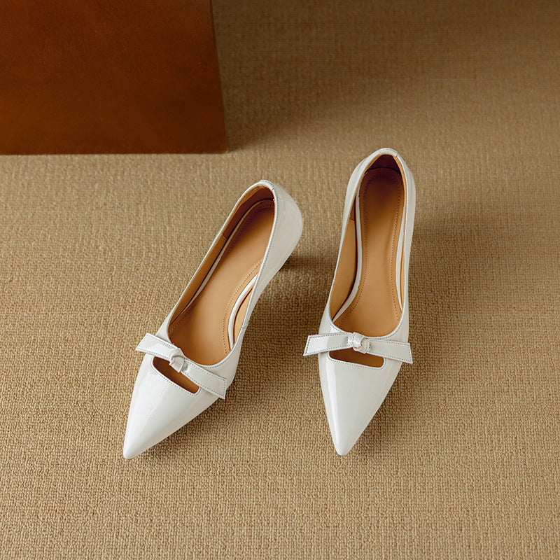 Elegant Pumps – Viretti Milano Bow Accent