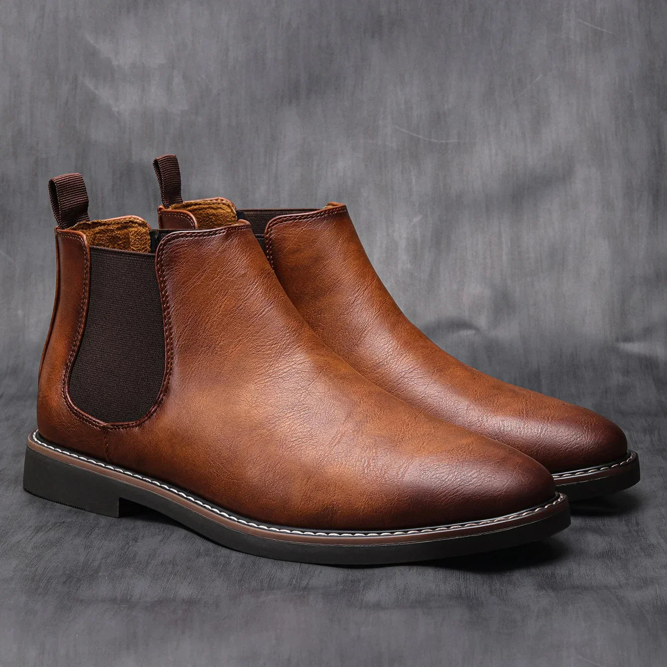 Earthtone Chelsea Boots | Vegan Suede Classic Design | Viretti Milano