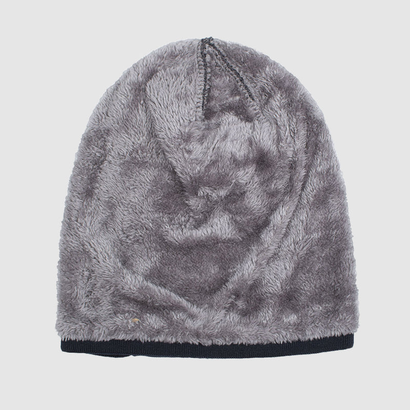 Men's Knit Beanie – Textured Fleece Lined