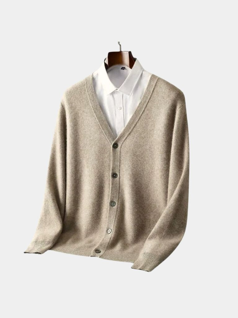 Merino Wool Cardigan | Premium Knit Sweater