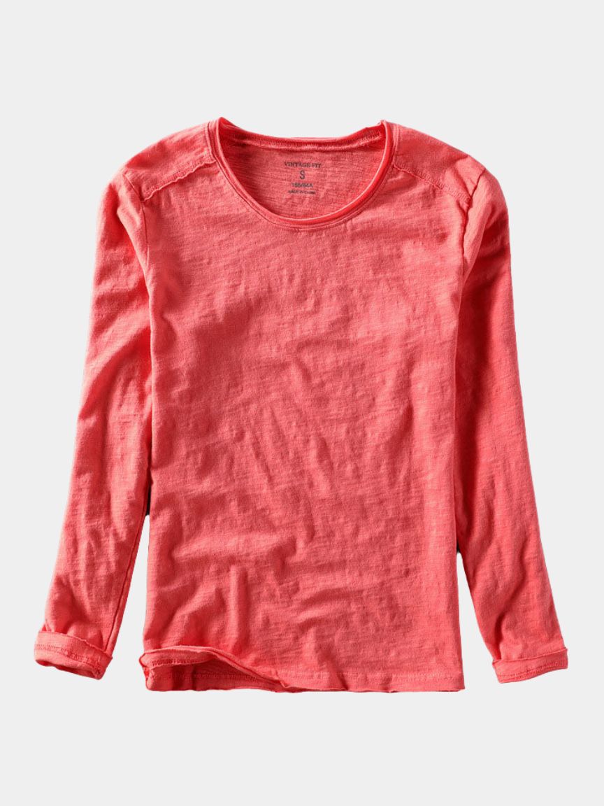 Vintage Cotton T-Shirt – Essential Long Sleeve