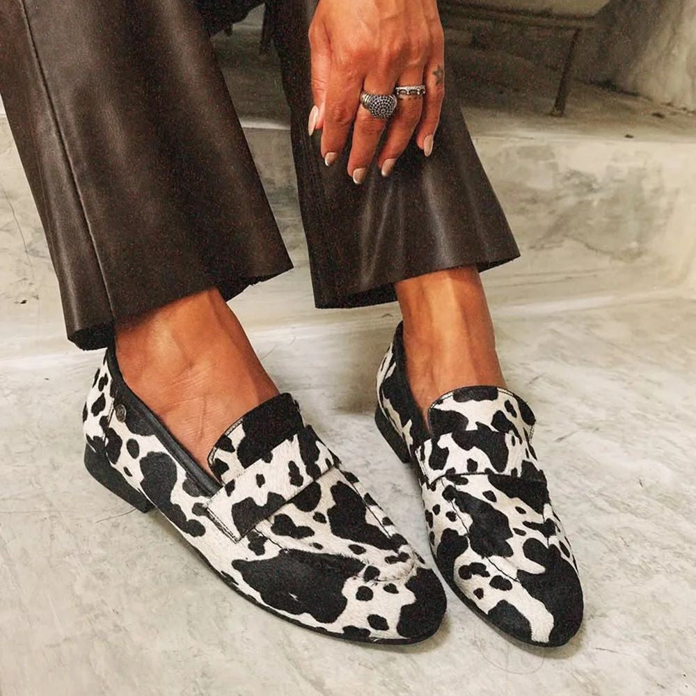 Animal Print Loafers – Stylish Versatile Slip-Ons