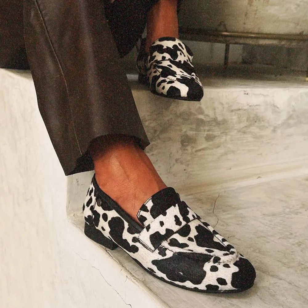 Animal Print Loafers – Stylish Versatile Slip-Ons