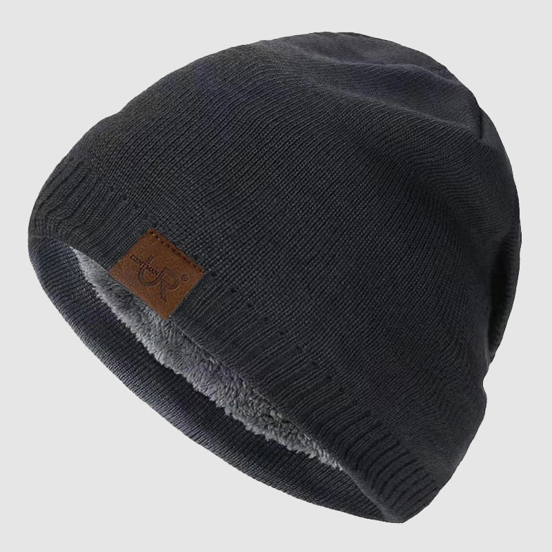Fleece Lined Beanie – Ribbed Knit