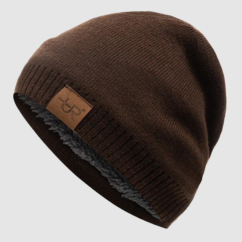 Fleece Lined Beanie – Ribbed Knit