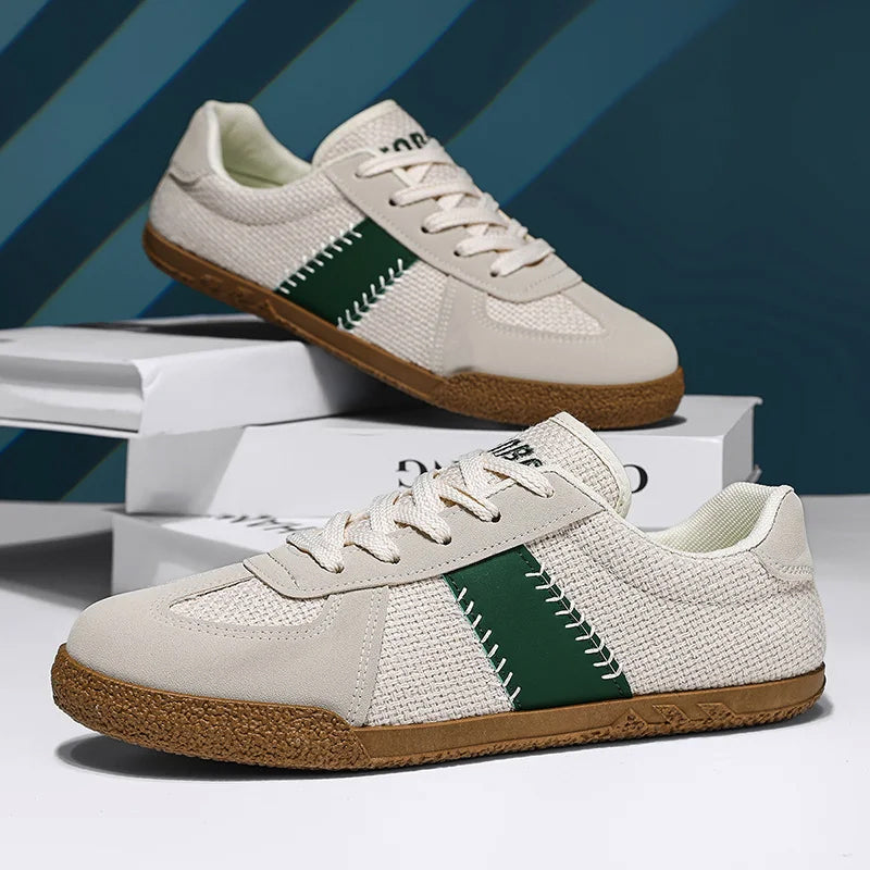 Italian Casual Sneakers | Lightweight Breathable Canvas Shoes | Viretti Milano