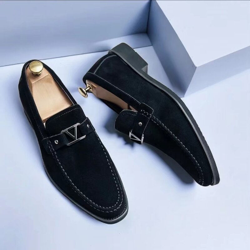 Italian Suede Loafers | Comfortable Dress