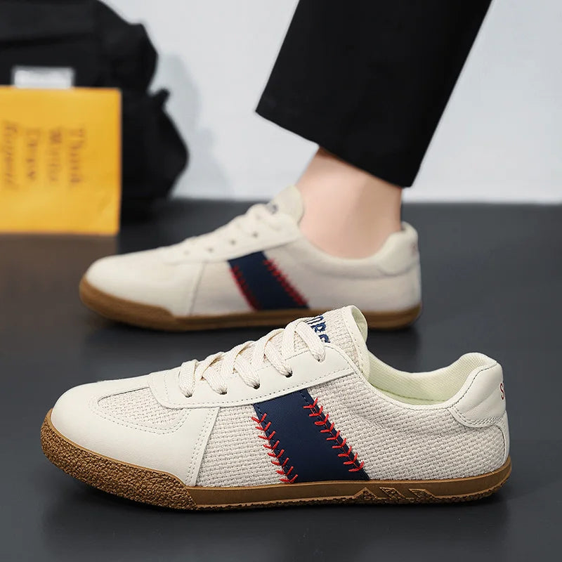 Italian Casual Sneakers | Lightweight Breathable Canvas Shoes | Viretti Milano