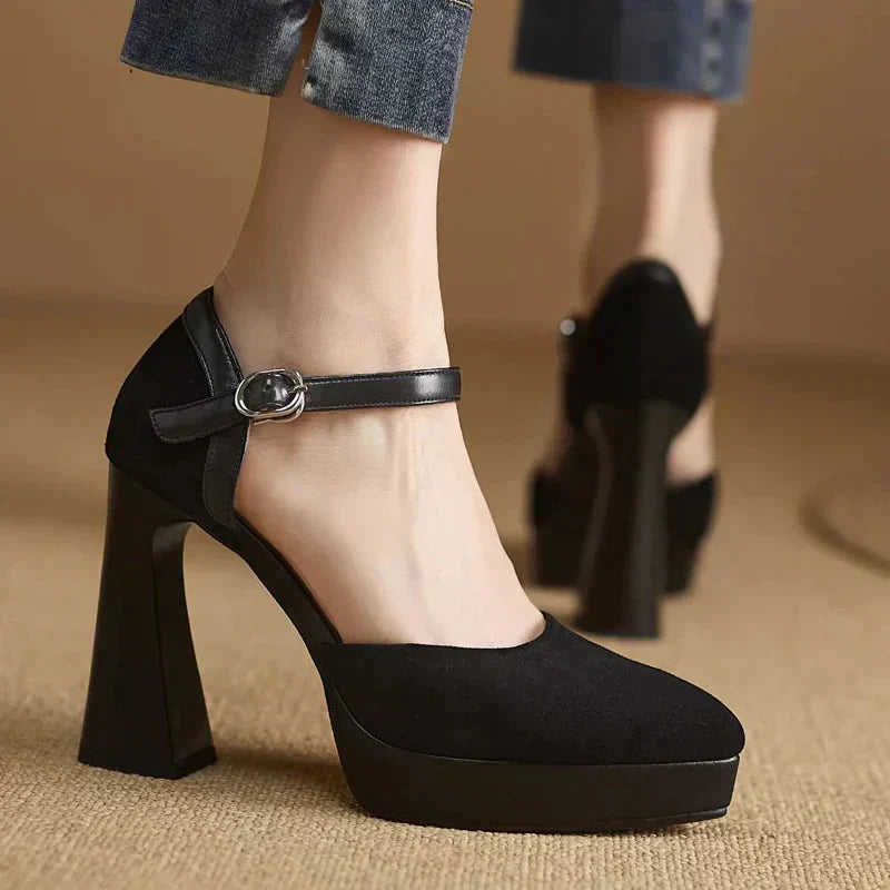 Elegant Pumps – Block Heel Shoes