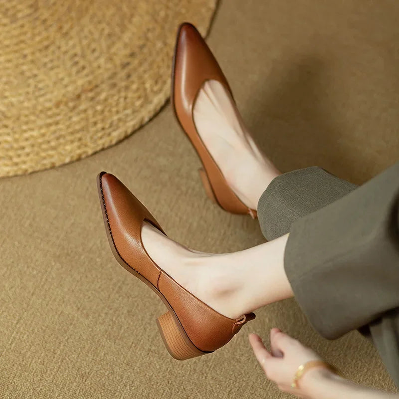 Classic Pumps | Breathable Leather Design