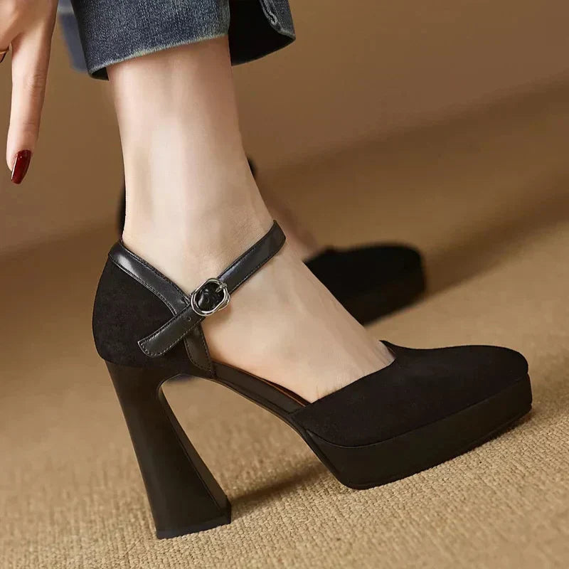 Elegant Pumps – Block Heel Shoes