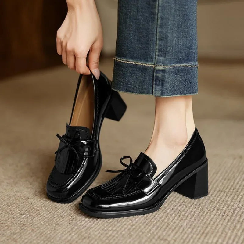 Dorothy Loafer Pumps – Premium Leather Tassel