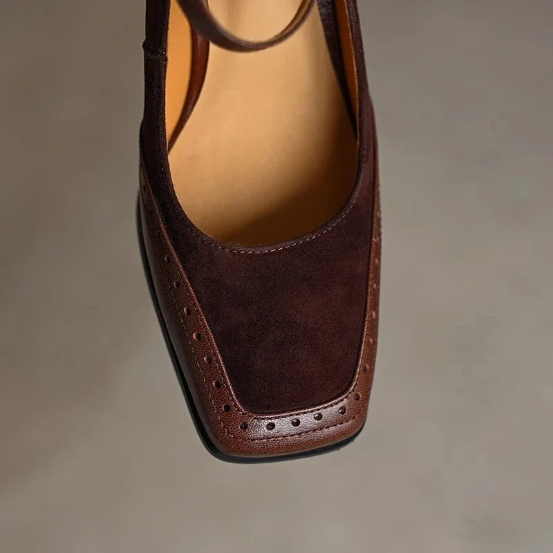 Florence Classic Pumps | Vintage Block Heel