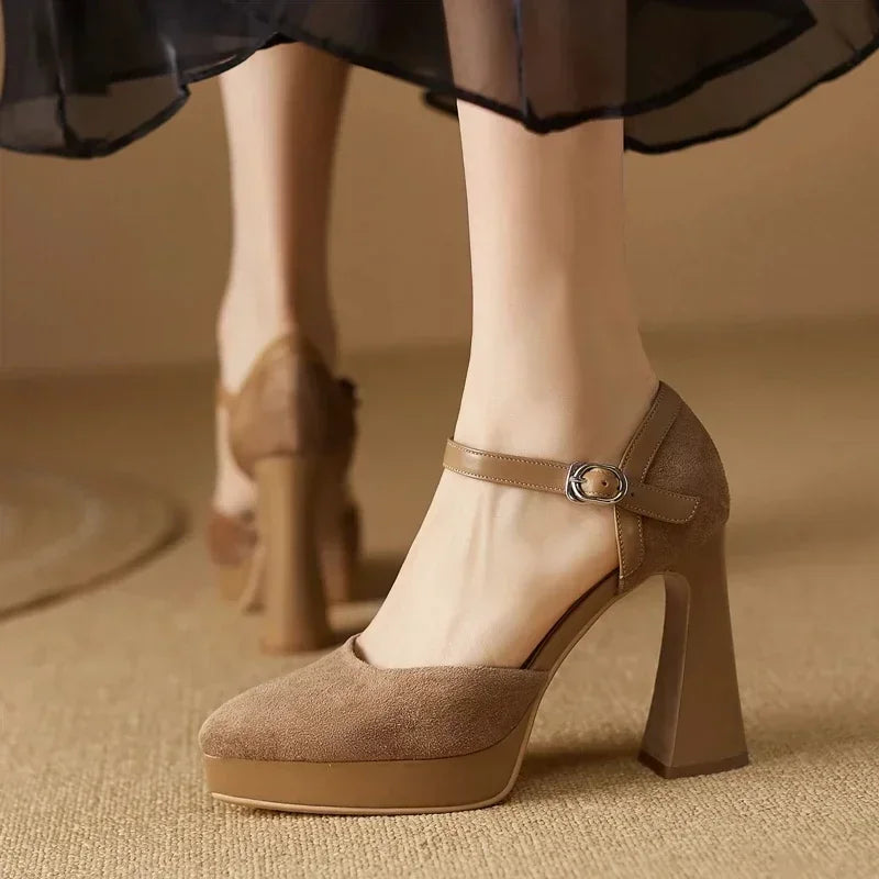 Elegant Pumps – Block Heel Shoes