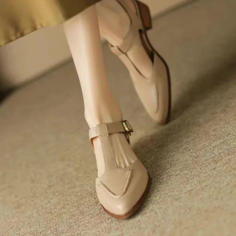 Buckle Shoes – Wide Strap Elegance