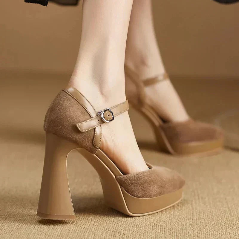 Elegant Pumps – Block Heel Shoes