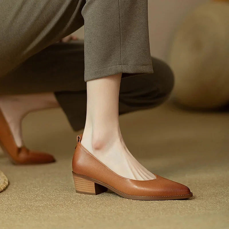 Classic Pumps | Breathable Leather Design