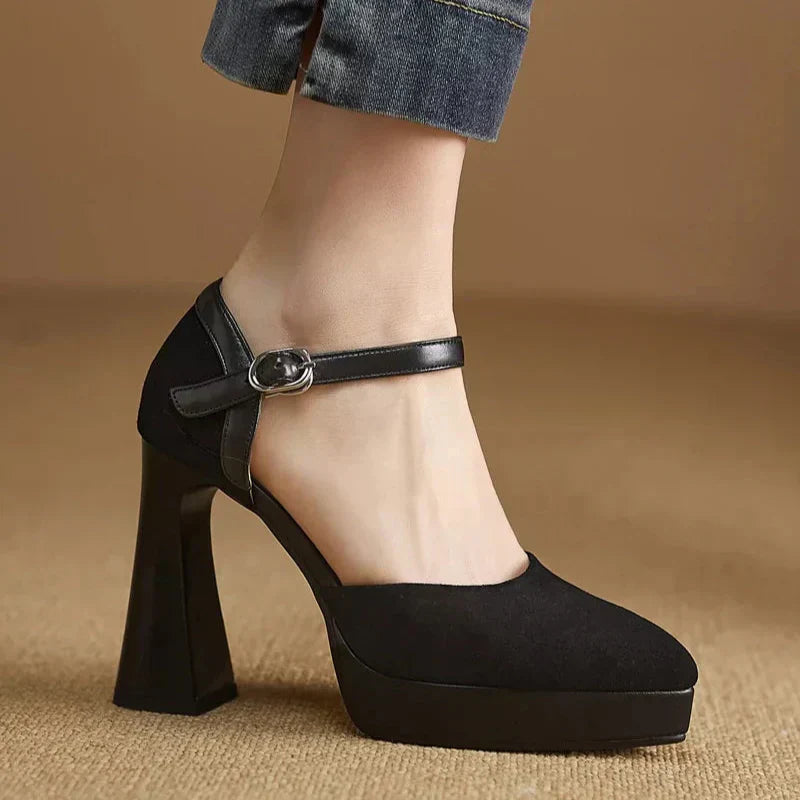 Elegant Pumps – Block Heel Shoes