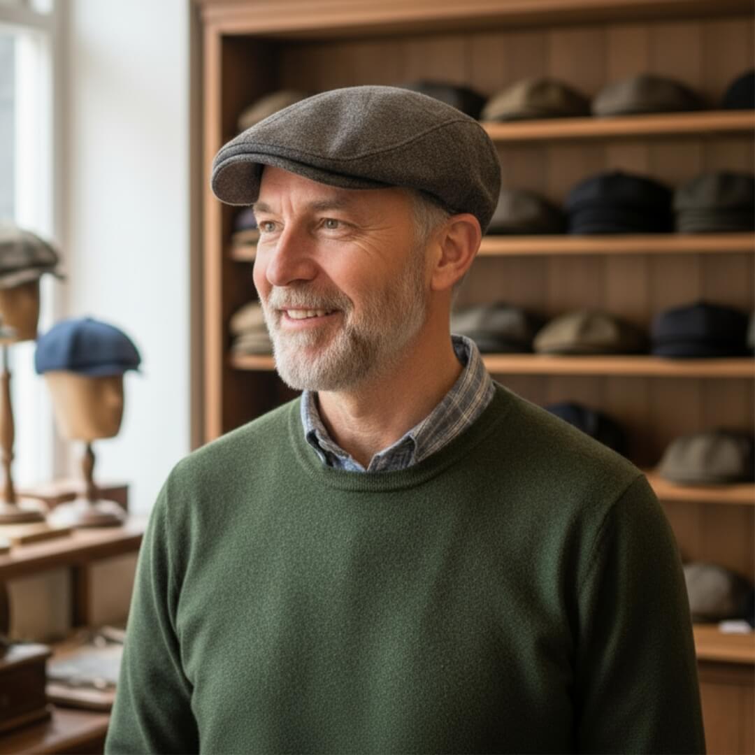 Cotton Flat Cap | Lightweight Breathable Design
