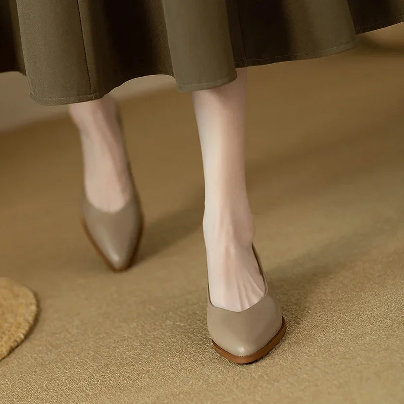 Classic Pumps | Breathable Leather Design