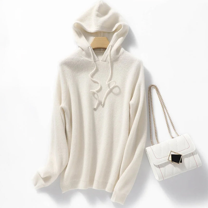 Ribbed Hoodie - Relaxed Knit
